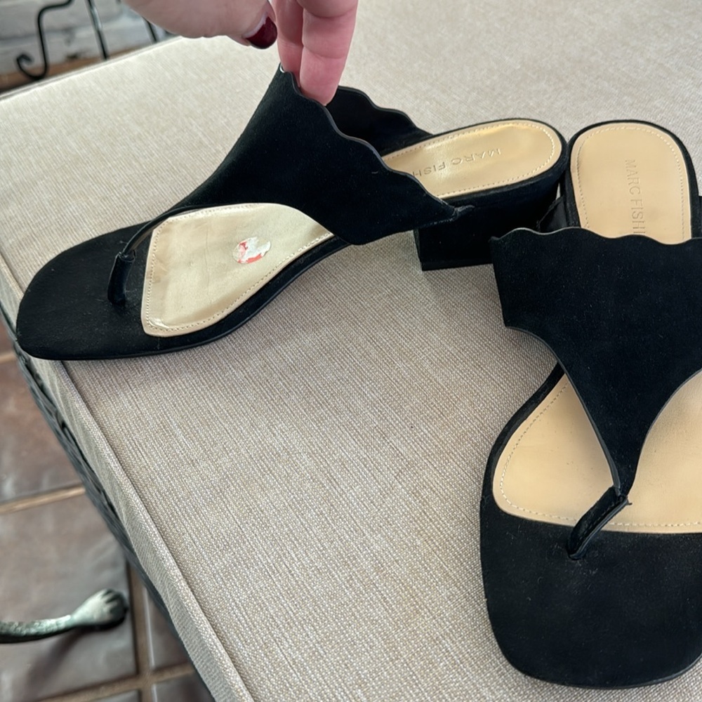 Marc Fischer Suede Sandles - 9 1/2 - Picture 8 of 10